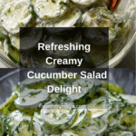 Creamy Cucumber Salad Recipe
