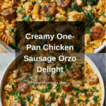 Creamy Chicken Sausage Orzo : A One-Pan Meal Recipe
