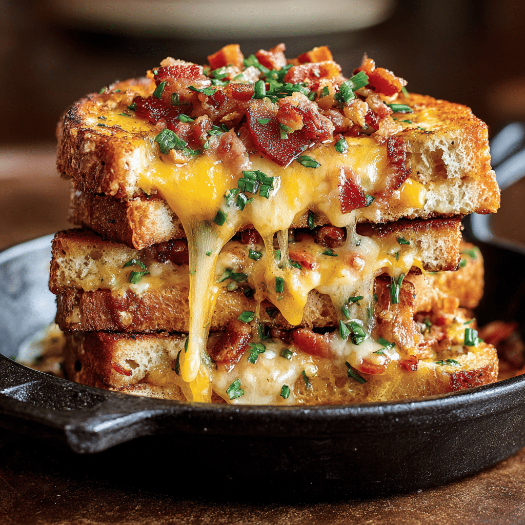 Cheddar and Bacon Turkey Melt on Sourdough Recipe