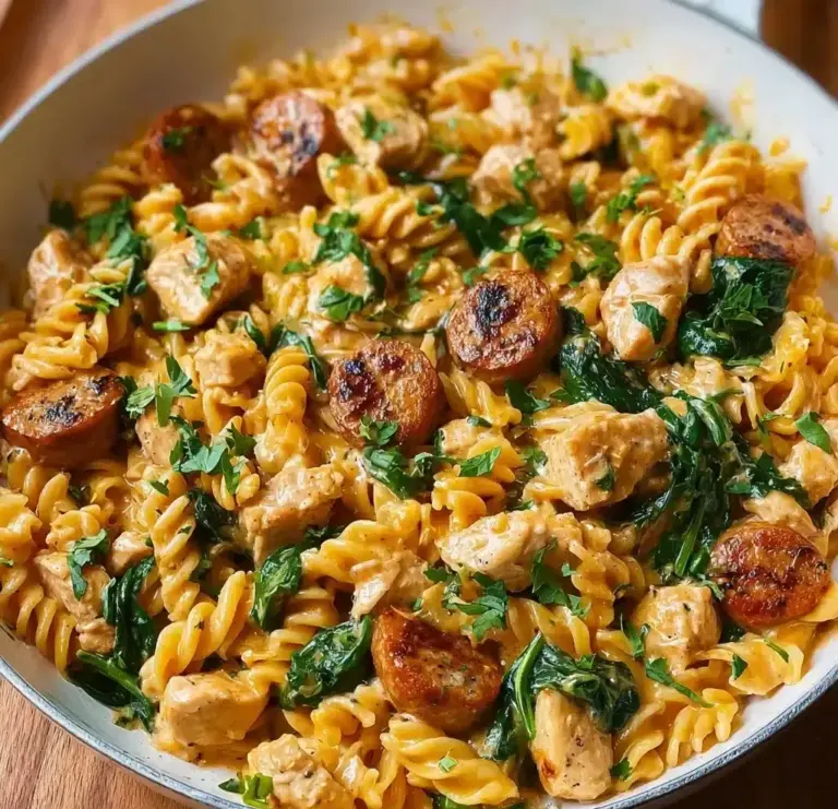Creamy Chicken Sausage Orzo : A One-Pan Meal Recipe