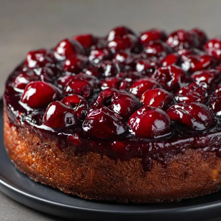 Chocolate Cherry Upside Down Cake Recipe