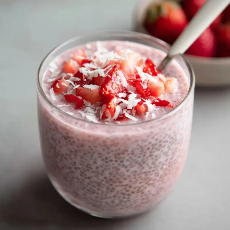Creamy Strawberry Chia Pudding (with Greek Yogurt!) Recipe