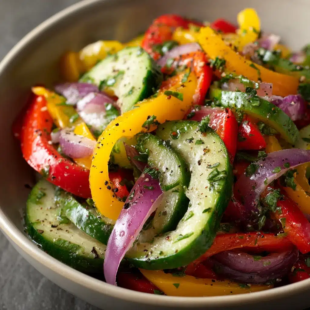 Cucumber Sweet Pepper Salad Recipe