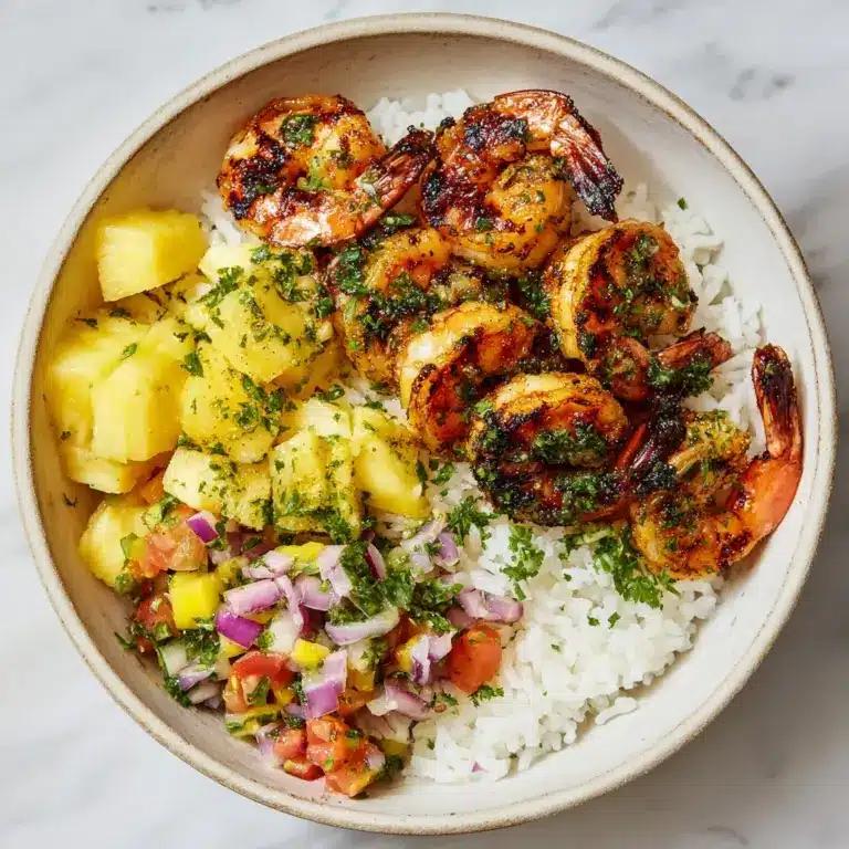 Shrimp & Rice Bowl with Pineapple Salsa: An Incredible 7-Step Recipe