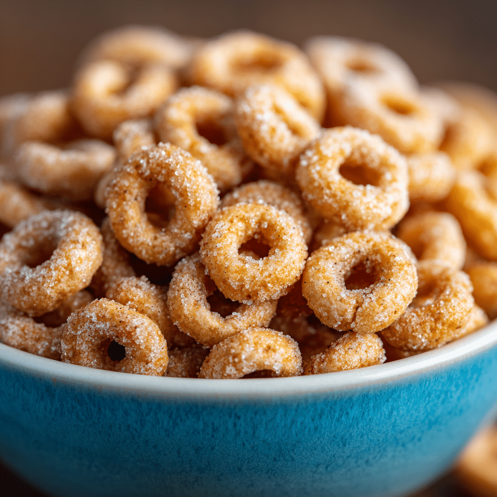 Mini Doughnut Hot Buttered Cheerios Recipe - Recipe Image