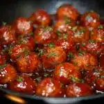 Honey Buffalo Crockpot Meatballs Recipe