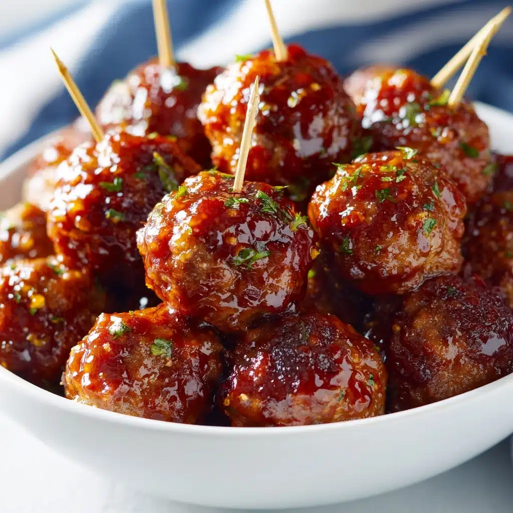 Honey Buffalo Crockpot Meatballs Recipe - Recipe Image