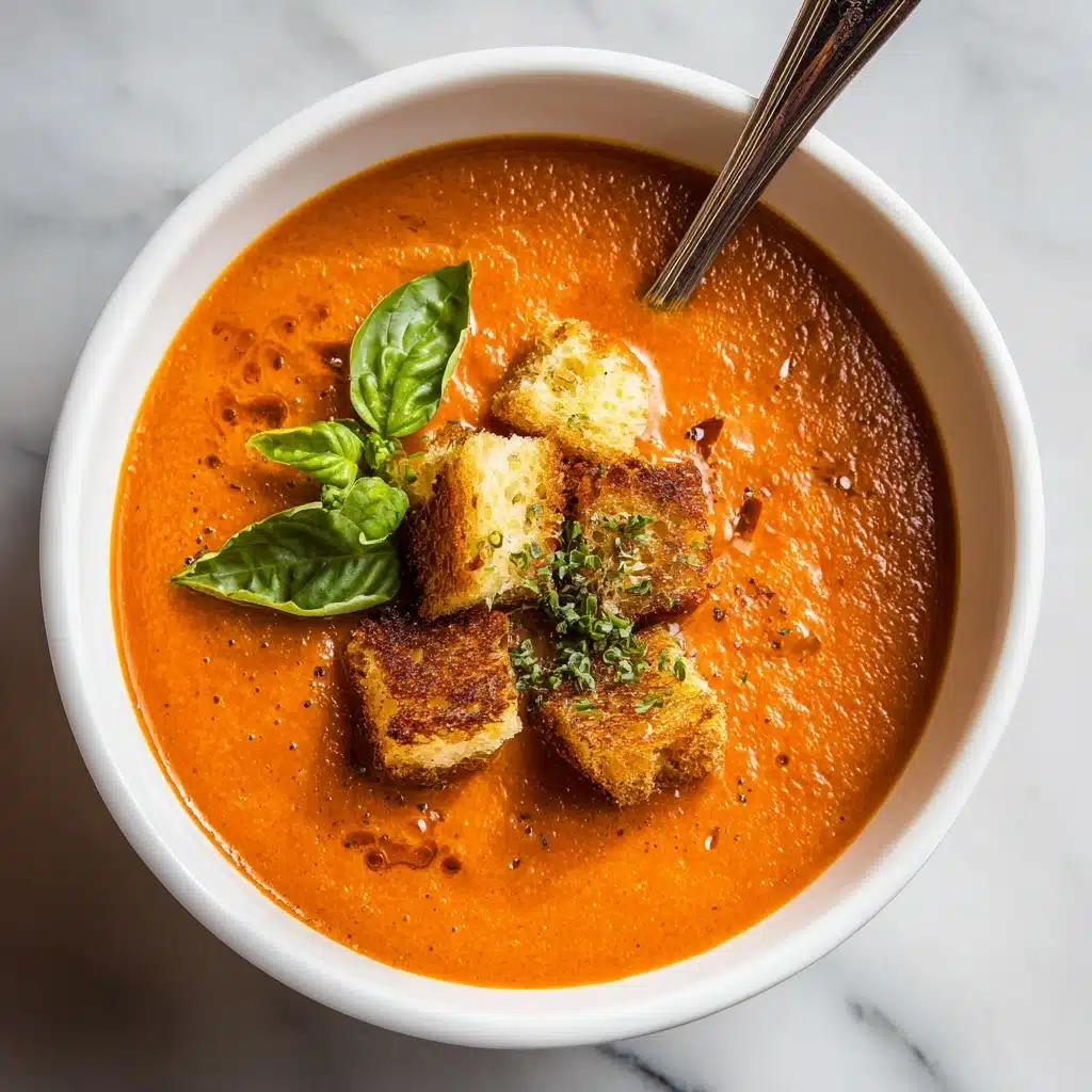 Creamy Tomato Basil Soup Recipe - Recipe Image