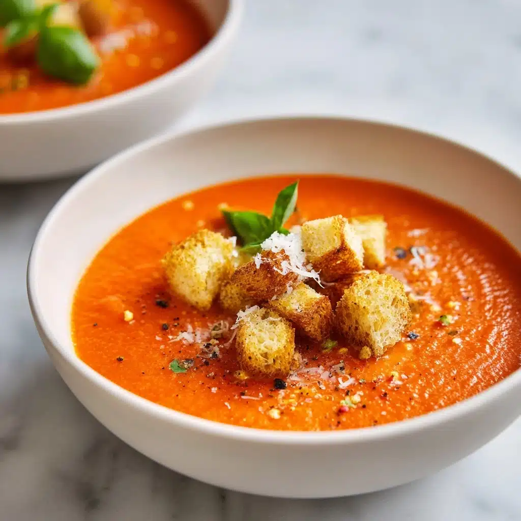 Creamy Tomato Basil Soup Recipe - Recipe Image