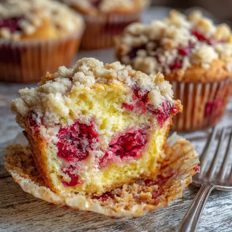 Raspberry Crumb Muffins Recipe