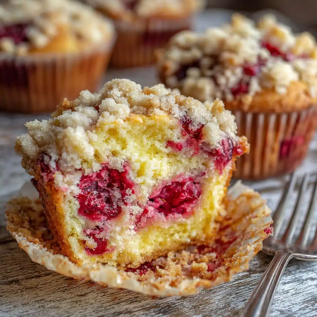 Raspberry Crumb Muffins Recipe - Recipe Image