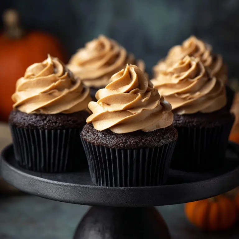 Chocolate Pumpkin Cupcakes Recipe