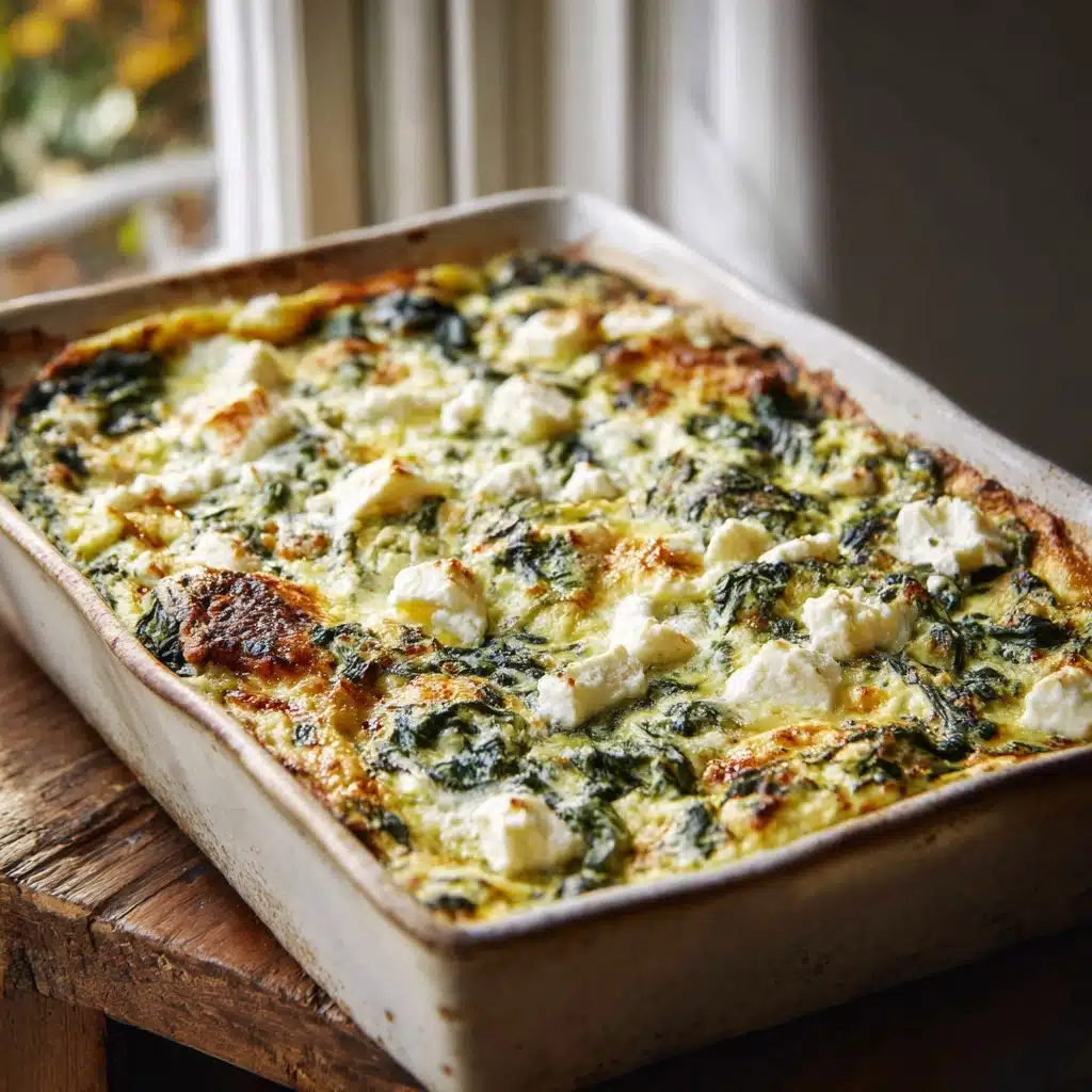 Feta Spinach Casserole Delight Recipe - Recipe Image
