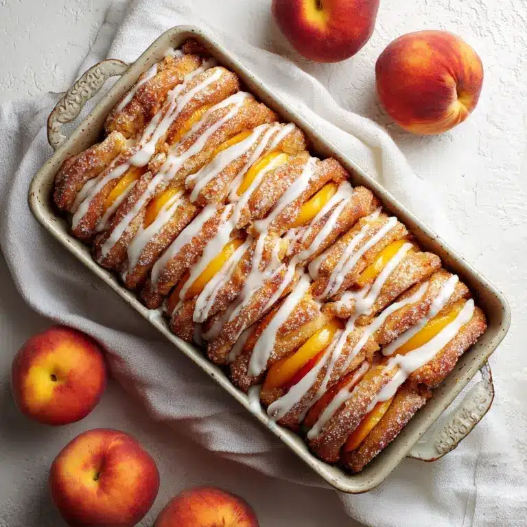Peaches and Cream Pull Apart Bread Recipe