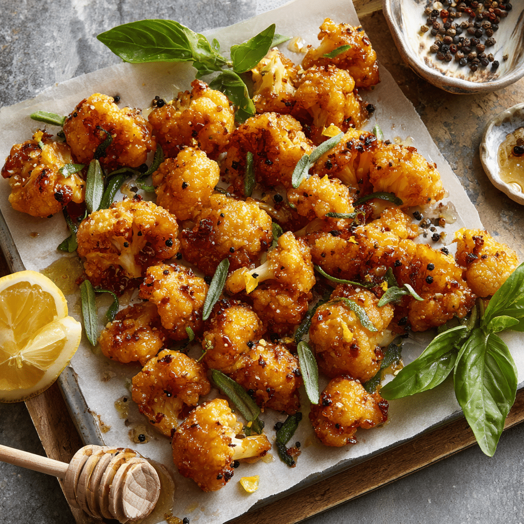 Vegan Lemon Pepper Glazed Cauliflower (Lemon Chicken Inspired)
Recipe - Recipe Image