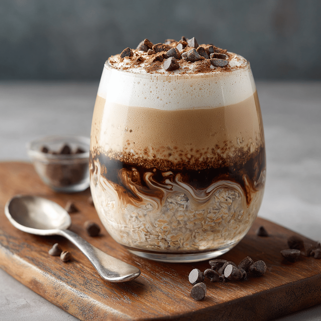 DECADENT MOCHA COFFEE OVERNIGHT OATS Recipe - Recipe Image