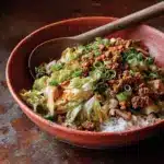Chinese ground beef and cabbage stir fry recipe