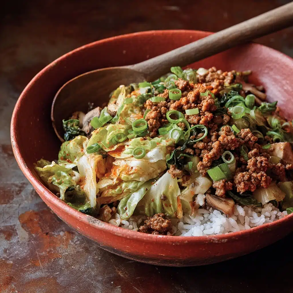 Chinese ground beef and cabbage stir fry recipe - Recipe Image