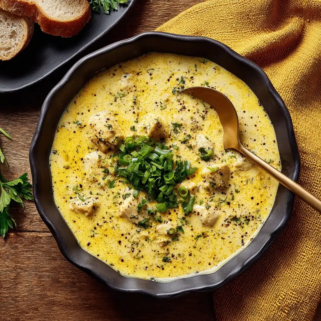 Hearty Cheddar Garlic Herb Potato Soup Recipe - Recipe Image
