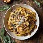 Caramelized Leek and Mushroom Gruyere Pasta Recipe