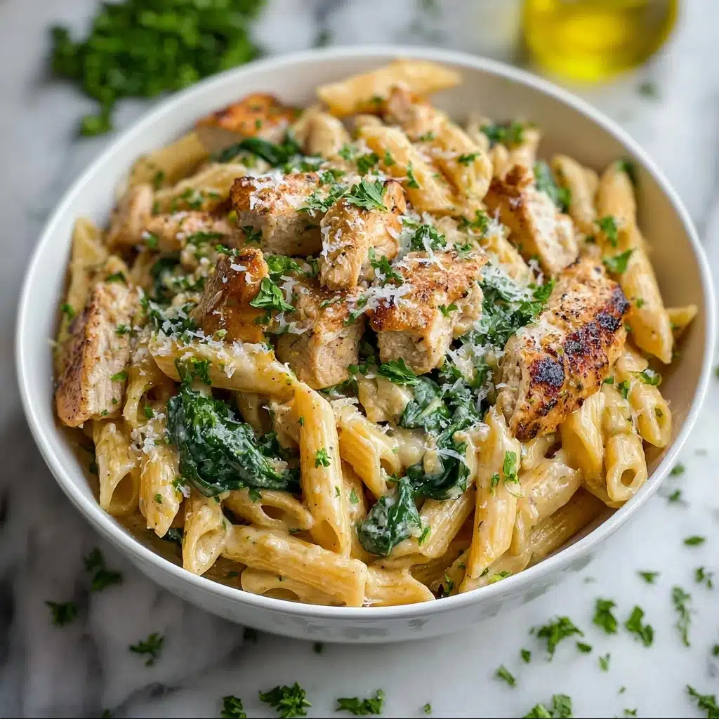 Healthy Garlic Parmesan Chicken Pasta Recipe