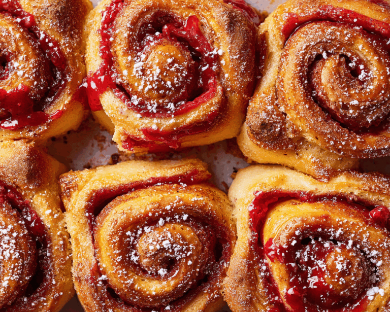 Raspberry Custard Buns Recipe