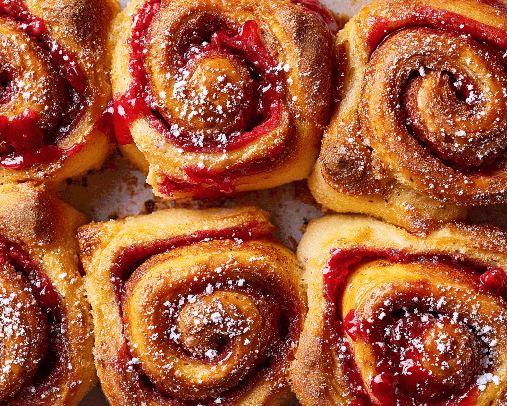 Raspberry Custard Buns Recipe