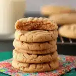 Thick and Chewy Peanut Butter Cookies Recipe