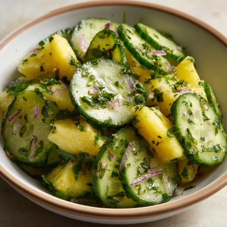 Pineapple Cucumber Salad Recipe