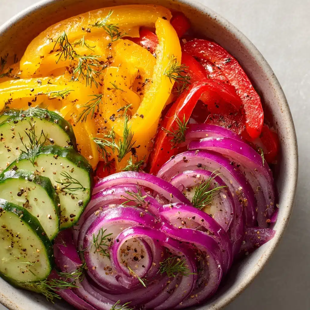 Cucumber Sweet Pepper Salad Recipe - Recipe Image