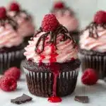 Raspberry Chocolate Lava Cupcakes Recipe