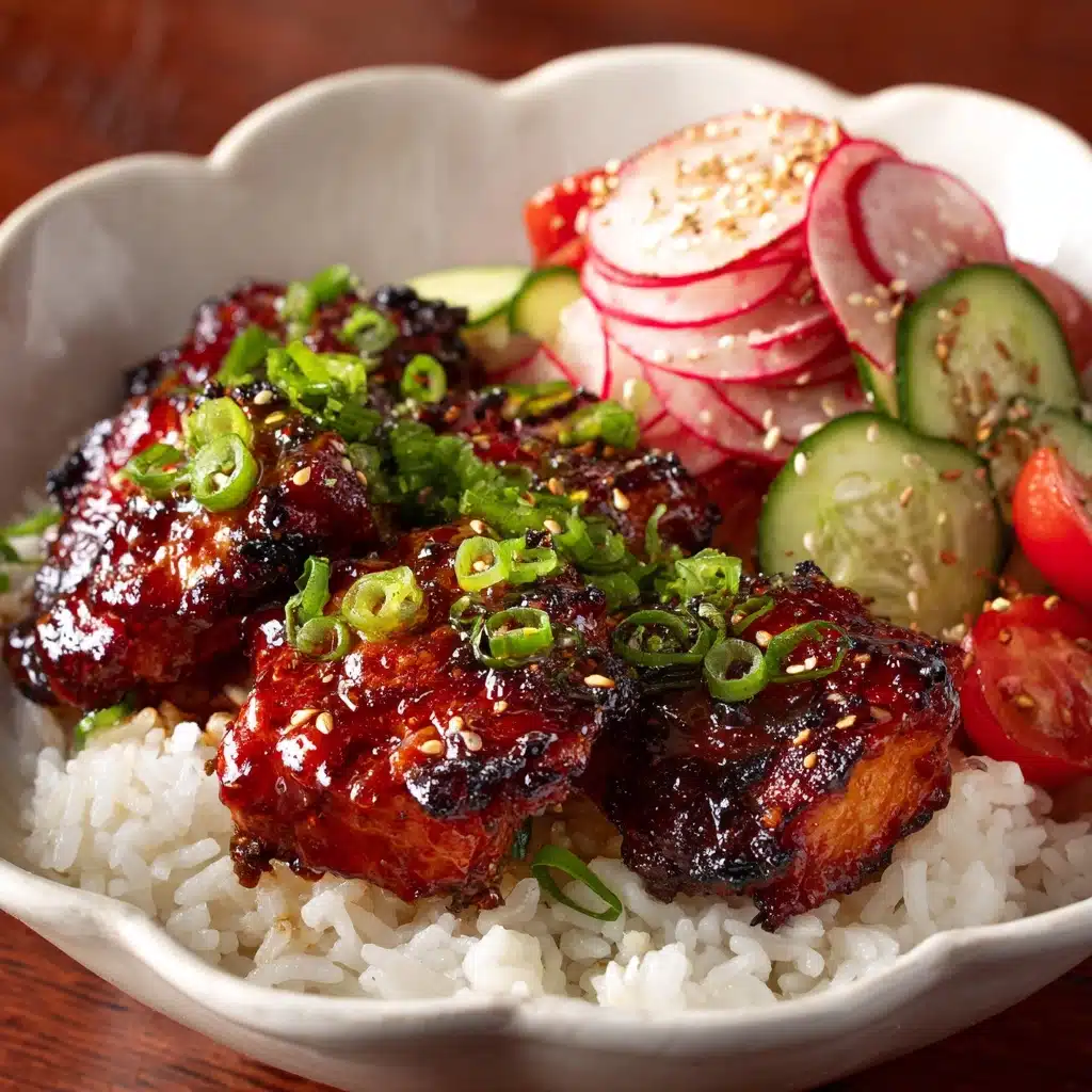 Sticky Sweet Chili Chicken Thighs in Air Fryer Recipe - Recipe Image