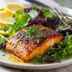 Air Fryer Honey Mustard Salmon Recipe