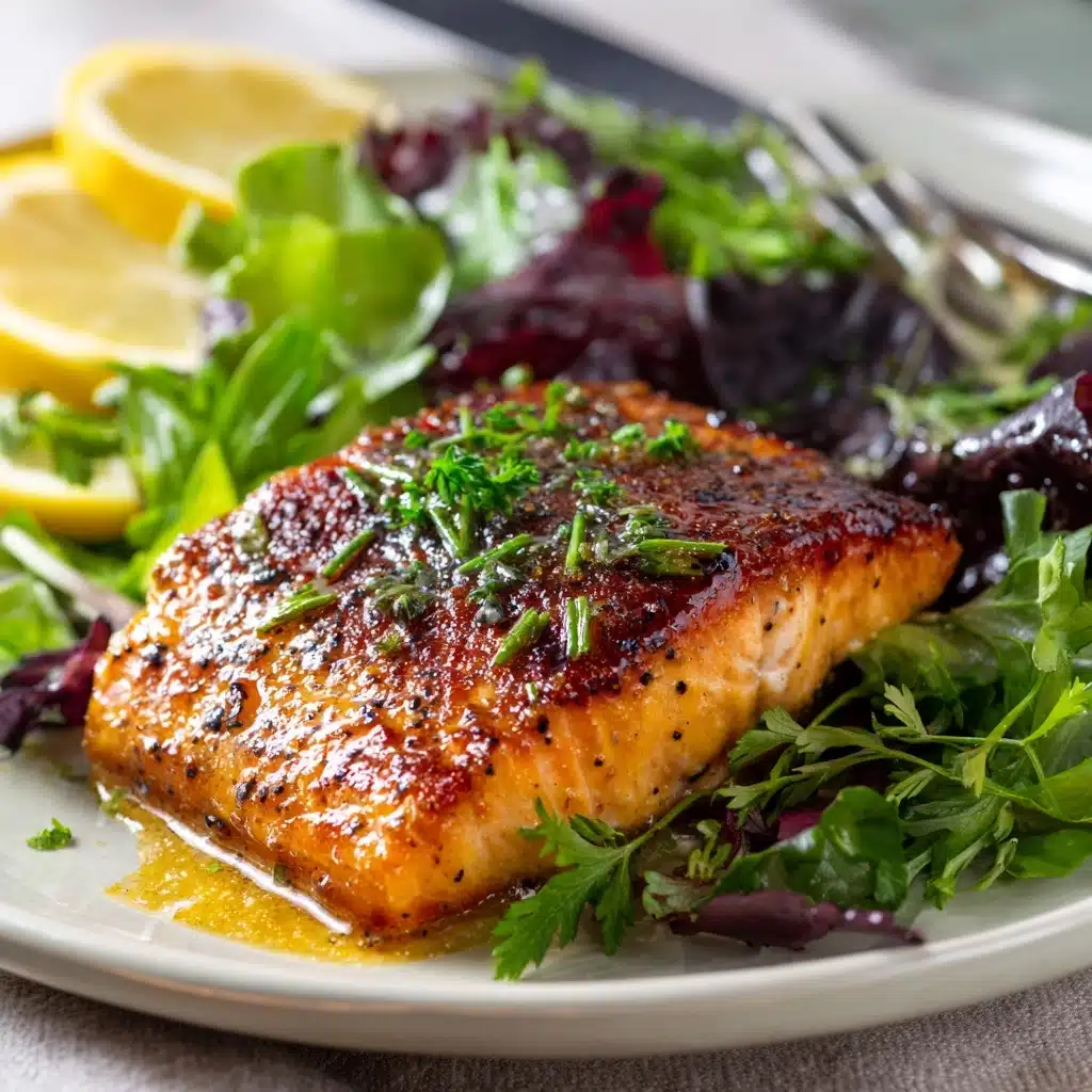Air Fryer Honey Mustard Salmon Recipe - Recipe Image