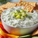 Creamy Dill Pickle Cottage Cheese Dip Recipe