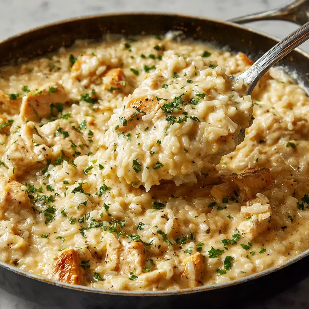Creamy Parmesan One Pot Chicken and Rice Recipe - Recipe Image