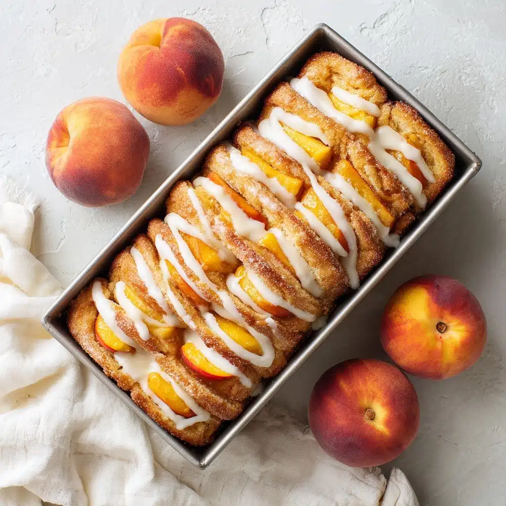 Peaches and Cream Pull Apart Bread Recipe - Recipe Image