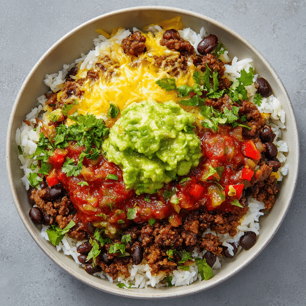 Taco Rice Bowl Recipe - Recipe Image