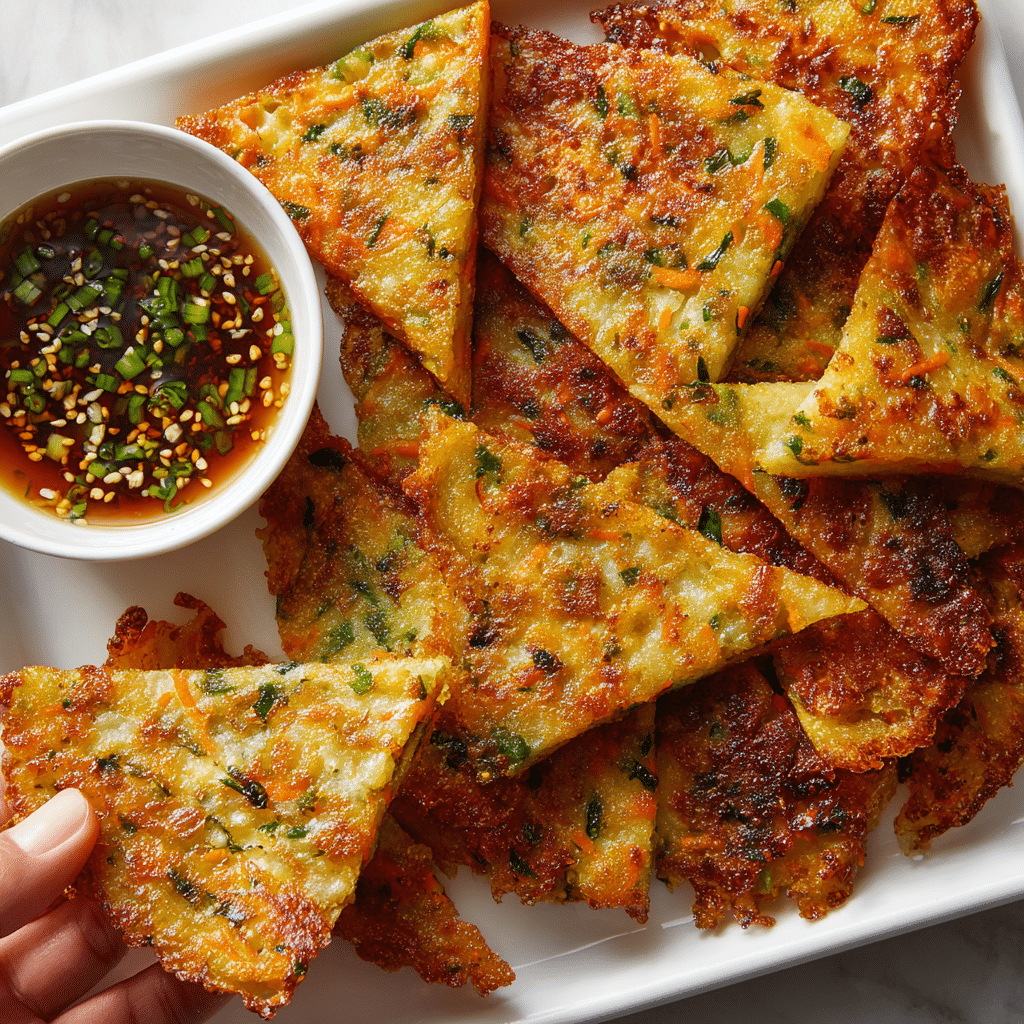 Korean Vegetable Pancakes Recipe - Recipe Image