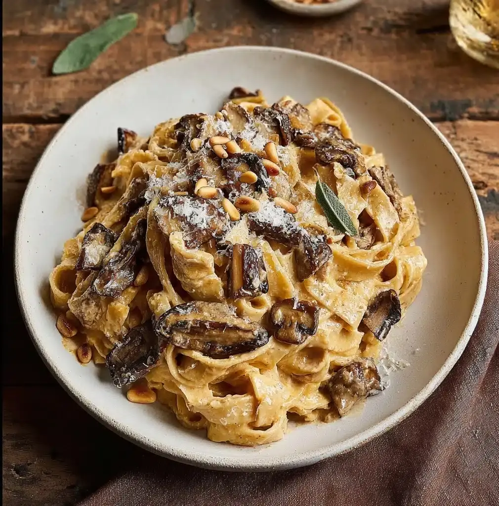 Caramelized Leek and Mushroom Gruyere Pasta Recipe