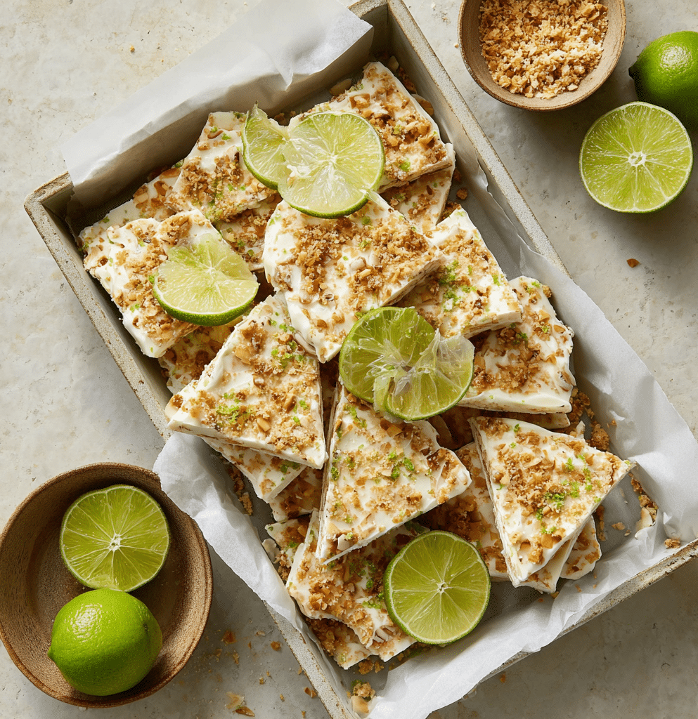 Key Lime Pie Yogurt Bark Recipe (High Protein) Recipe