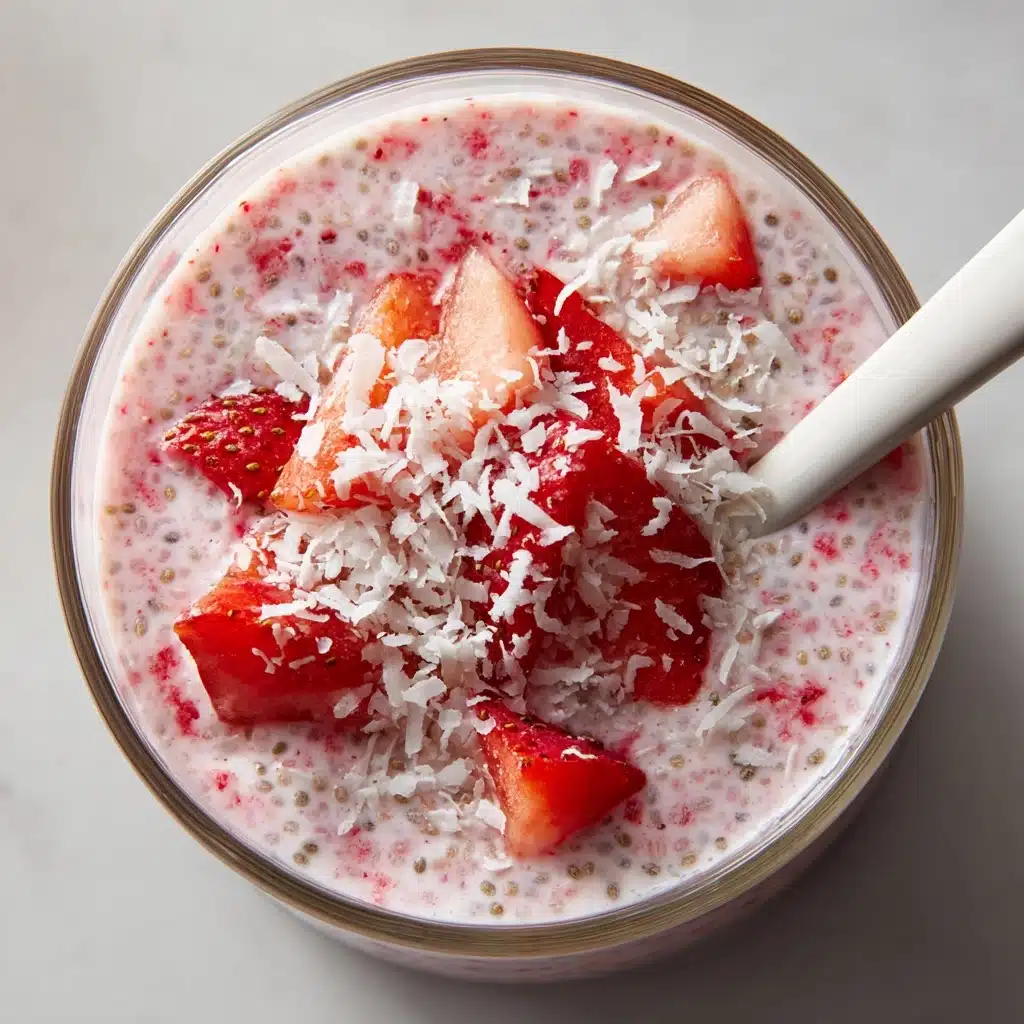 Creamy Strawberry Chia Pudding (with Greek Yogurt!) Recipe - Recipe Image