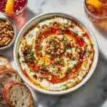 Quick Whipped Ricotta Dip with Hot Honey Appetizer Recipe