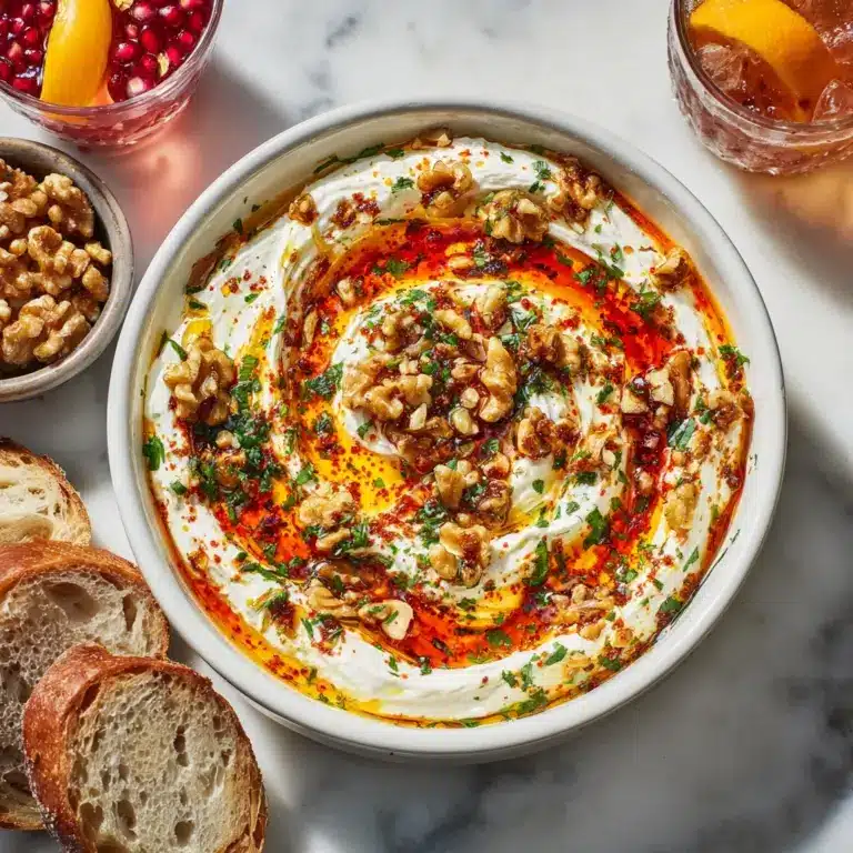 Quick Whipped Ricotta Dip with Hot Honey Appetizer Recipe