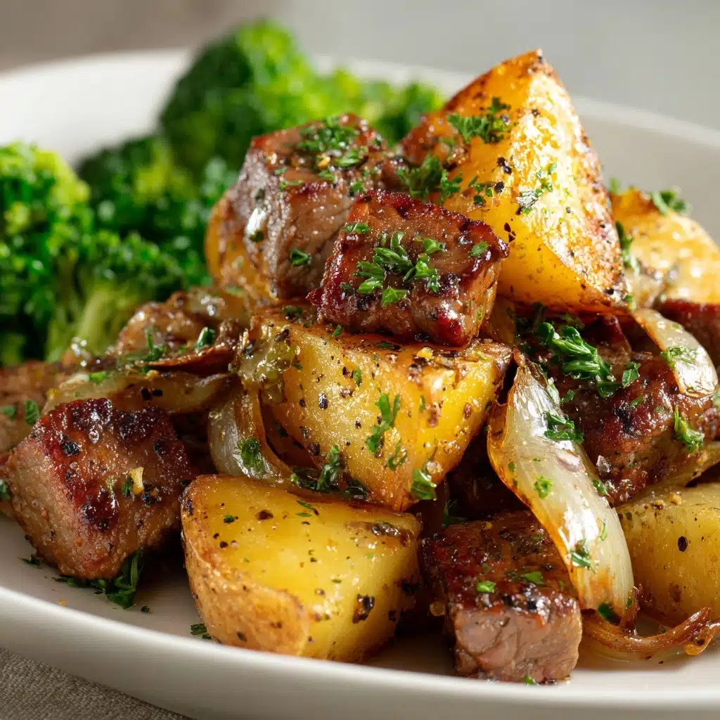 Air Fryer Steak Bites with Potatoes Recipe - Recipe Image