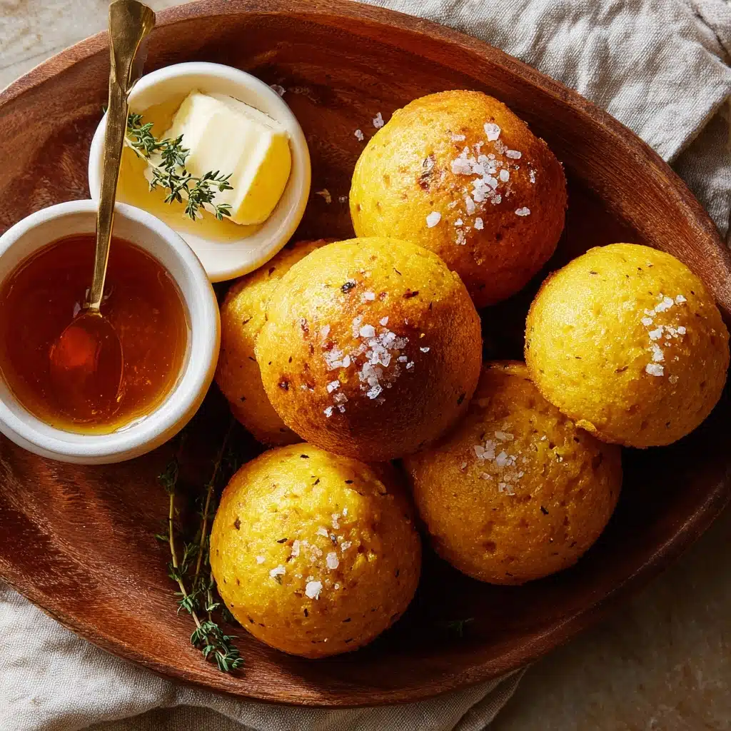 Southern-Style Honey Butter Cornbread Poppers Delight Recipe - Recipe Image