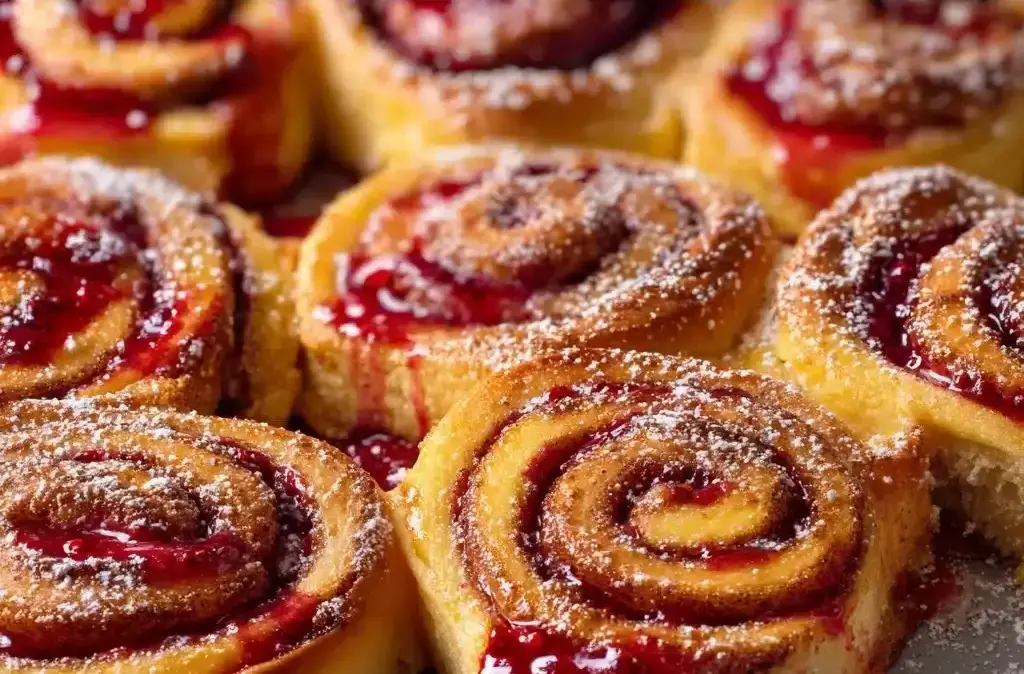 Raspberry Custard Buns Recipe