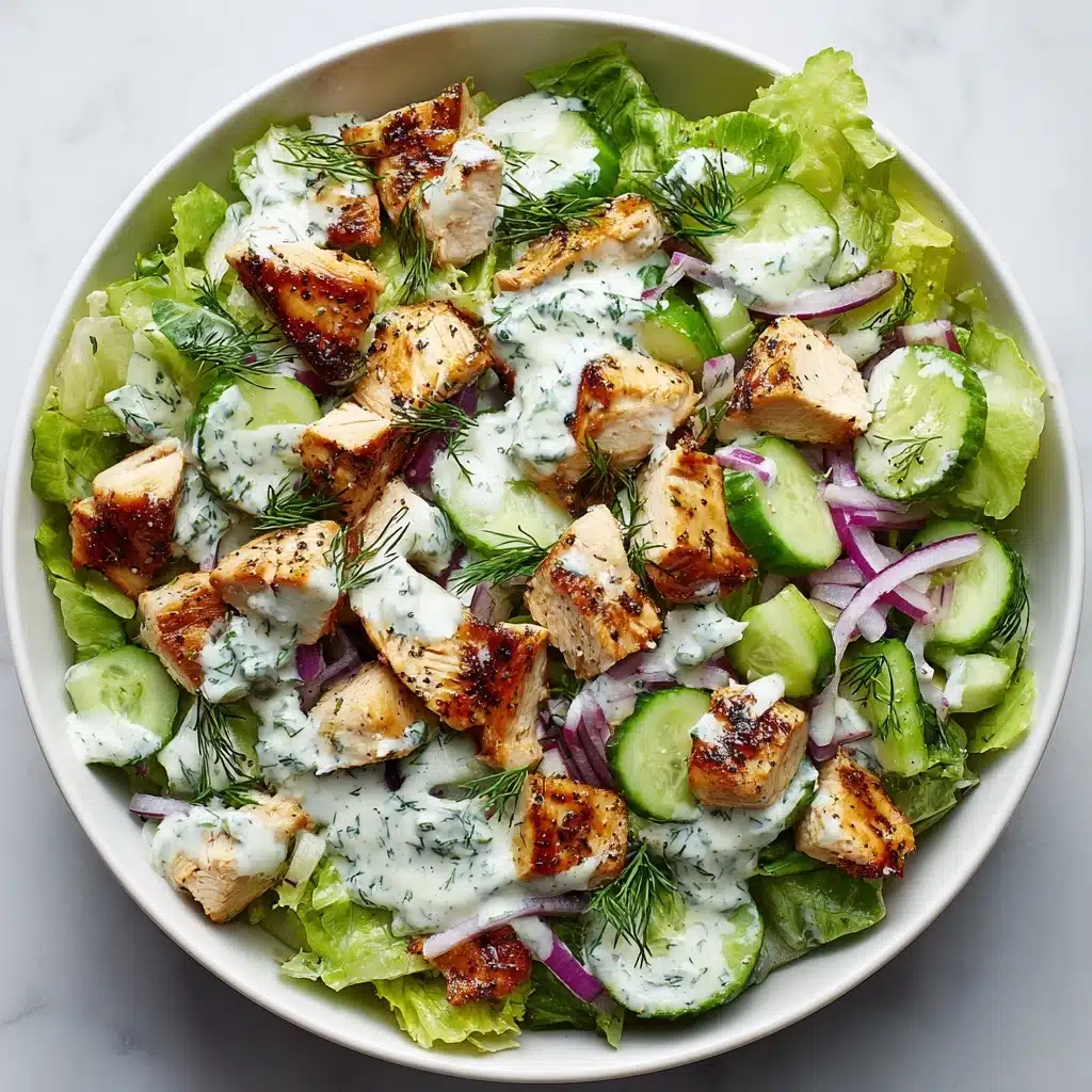TZATZIKI CHICKEN SALAD: Discover a Refreshing Delight! Recipe - Recipe Image