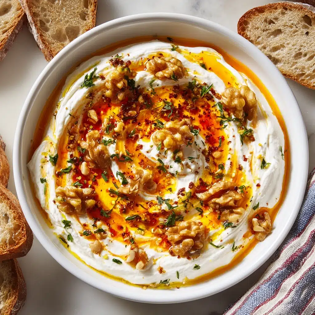 Quick Whipped Ricotta Dip with Hot Honey Appetizer Recipe - Recipe Image
