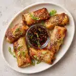 Crispy Rice Paper Dumplings Recipe (with Dipping Sauce)